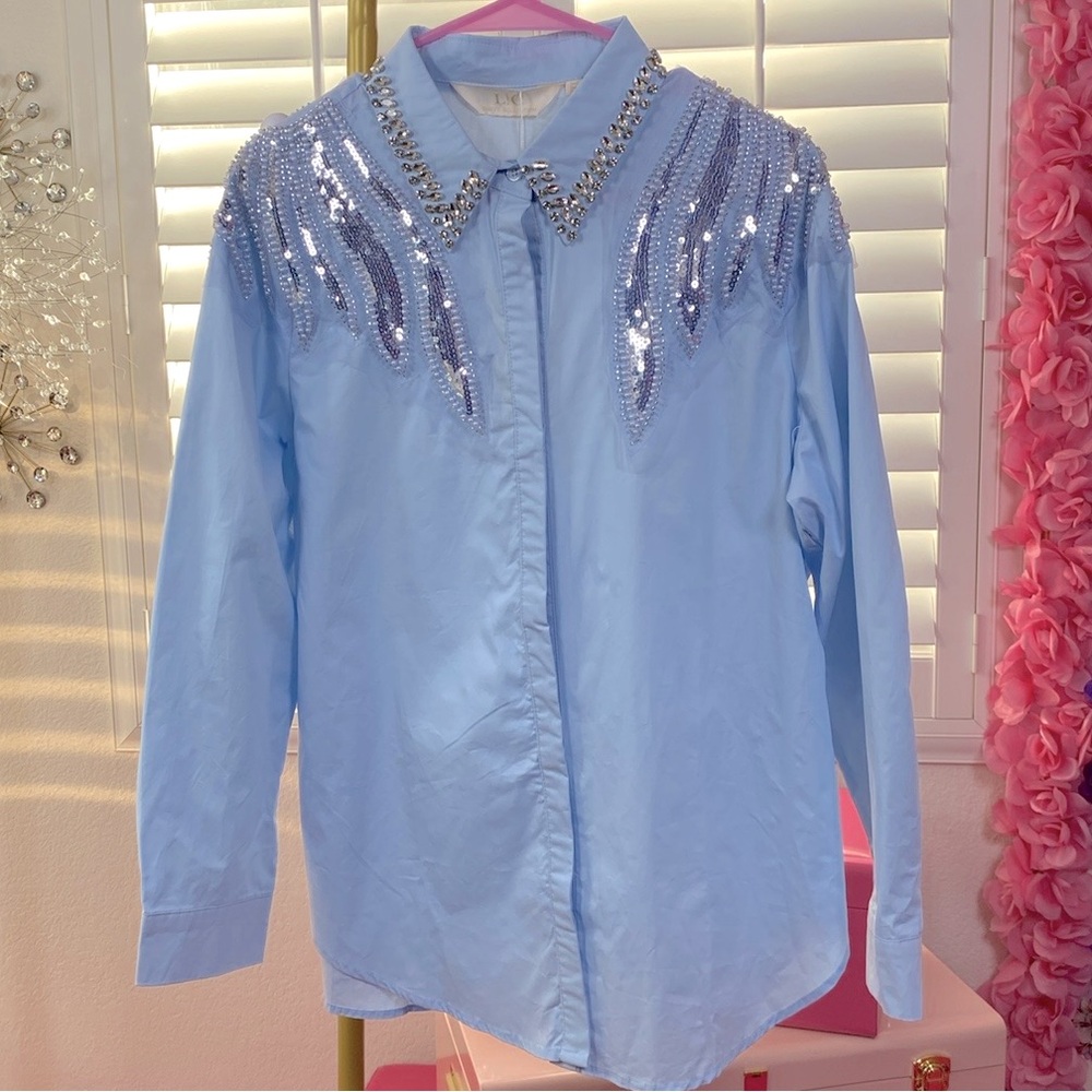 Sequined Beaded Blouse